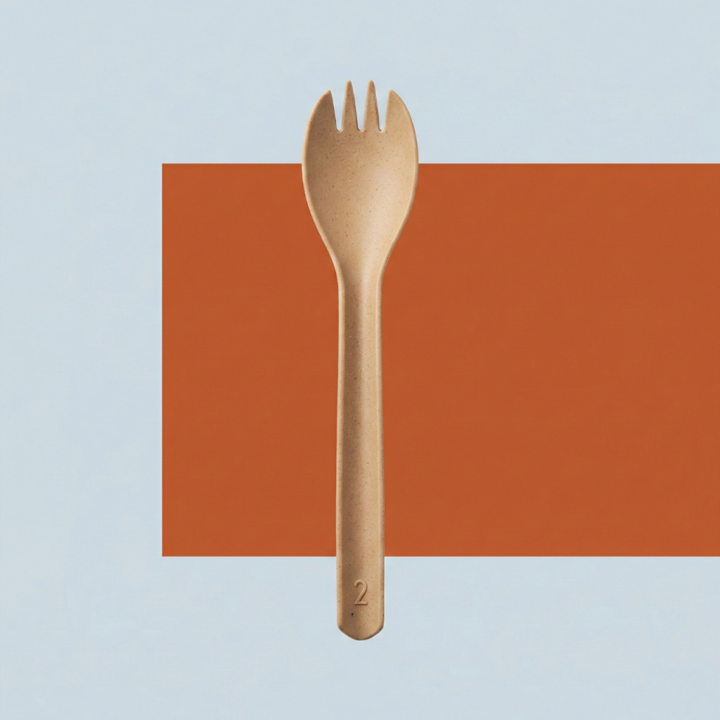 CompostEase Spork — Zero-Plastic, Bioplastic-Free (BPA/PLA/PHA Free) | 50-Piece Bulk Pack